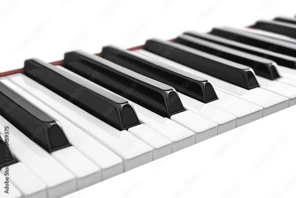 Piano Keys Close Up Black and White Keys Music Instrument Piano Keys Close Up Black and White Keys Music Instrument