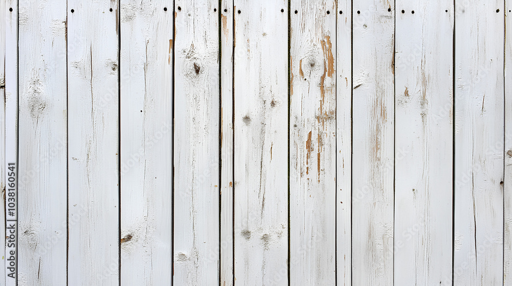 A close-up of a white wooden surface with peeling paint and visible nail holes, showcasing a rustic texture. A close-up of a white wooden surface with peeling paint and visible nail holes, showcasing a rustic texture.