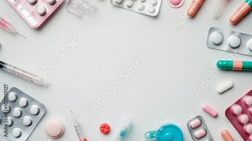 Modern Hormonal Devices and Methods for Health and Wellness on a White Background