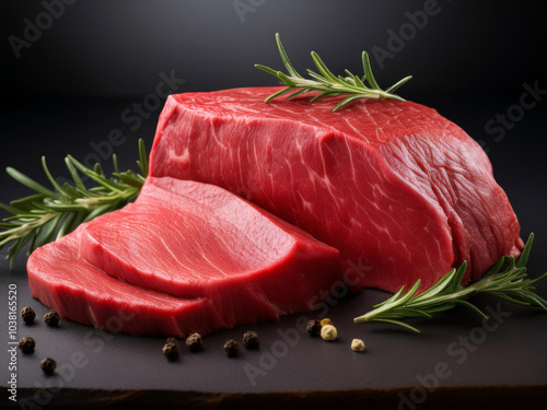 beaf steak with rosemary