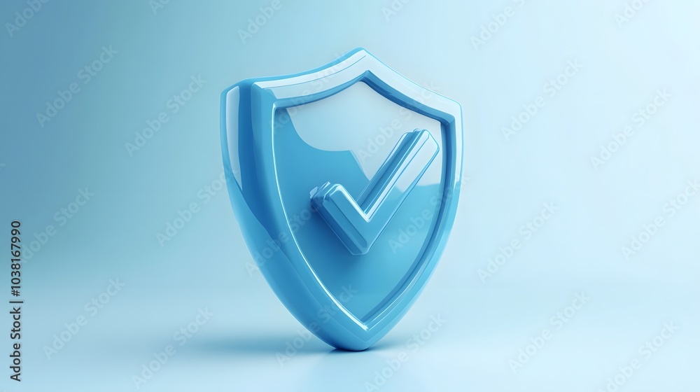 cartoon 3d Icon safety shield check mark perspective . Blue symbol security safety icon. Checkmark in minimalistic style. 3d vector illustration. white background cartoon 3d Icon safety shield check mark perspective . Blue symbol security safety icon. Checkmark in minimalistic style. 3d vector illustration. white background