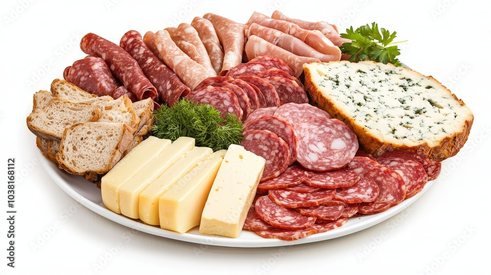 Delicious Charcuterie Board with Assorted Meats, Cheeses, and Fresh Bread for a Perfect Dinner Gathering