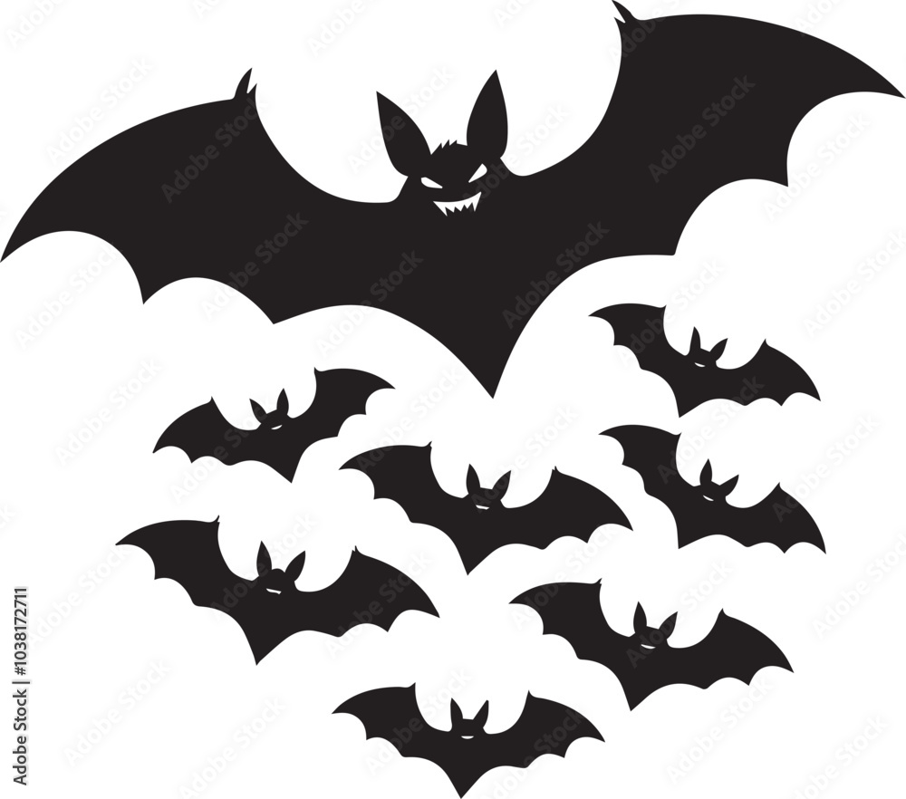 vector silhouette image of bat Art & Illustration vector silhouette image of bat Art & Illustration