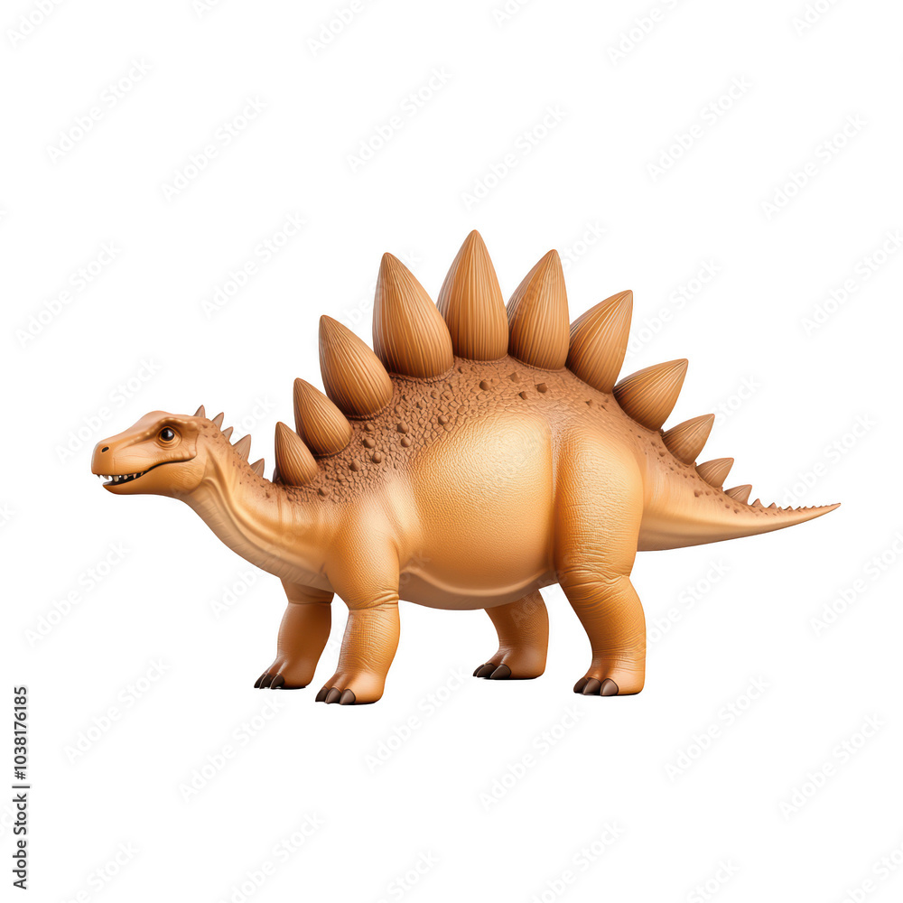 Stegosaurus toy model, white isolate background Stegosaurus toy model, white isolate background