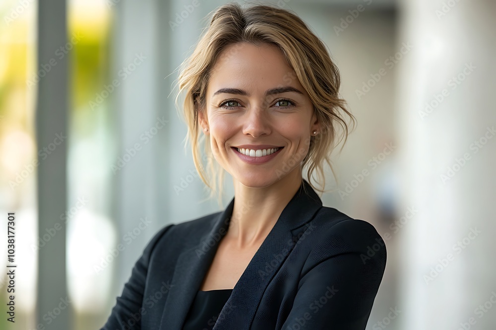 Confident Blonde Businesswoman in Blazer - Professional Headshot Confident Blonde Businesswoman in Blazer - Professional Headshot
