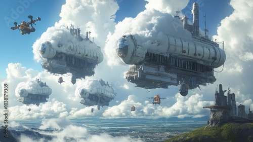 Flying Cities in the Clouds