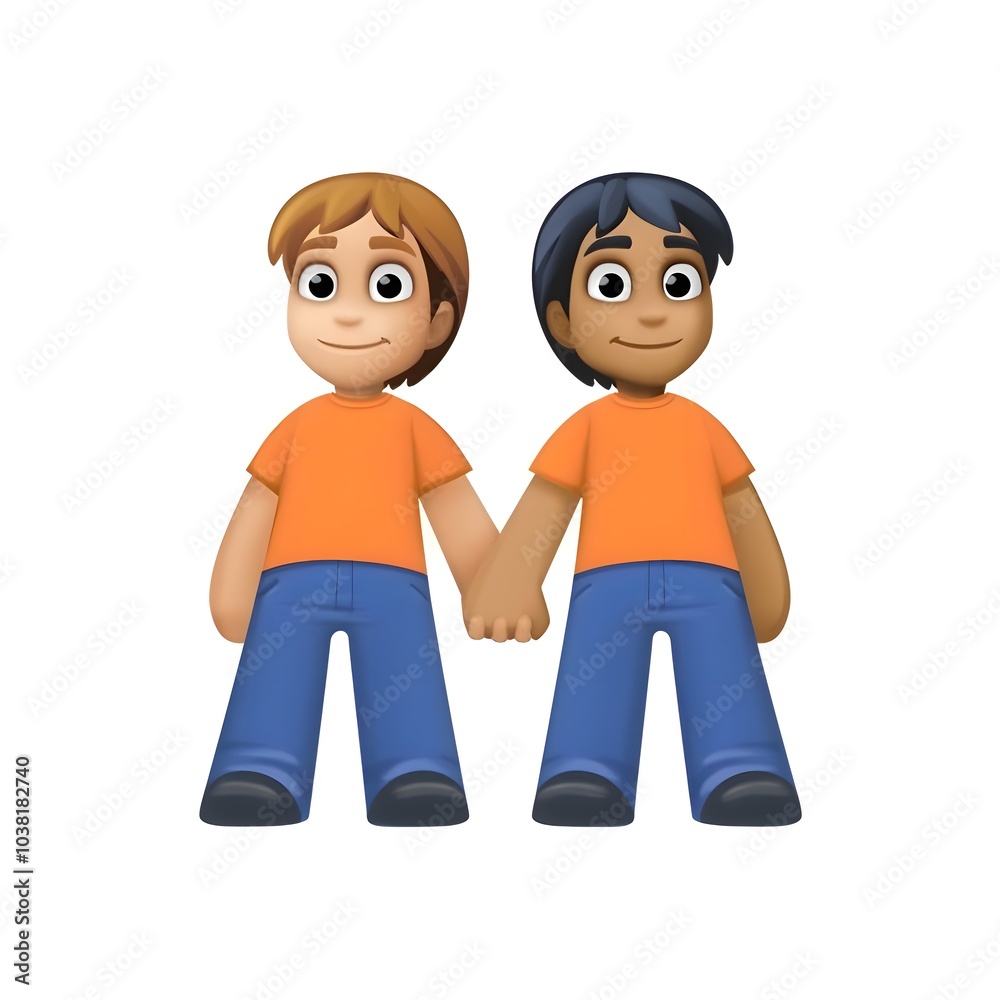 Fototapeta premium Two Young Friends