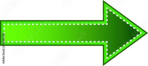 green arrow sign, the path indicator
