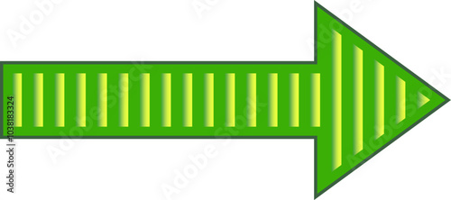 green arrow sign, the path indicator