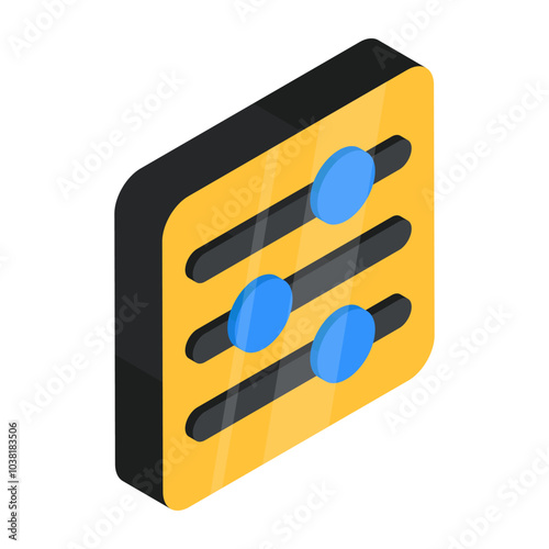An editable design icon of volume equalizer 
