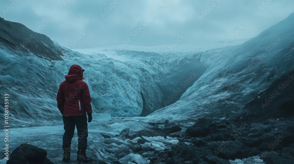 Fototapeta premium hiker in the mountains