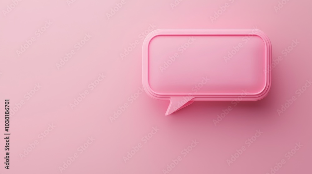 Customer Journey Concept with Pink Speech Bubble on Minimalist Background for Marketing and Business Strategy Customer Journey Concept with Pink Speech Bubble on Minimalist Background for Marketing and Business Strategy