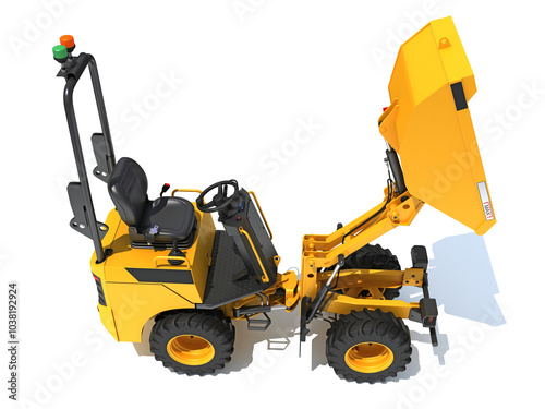 Site Dumper 3D rendering on white background photo