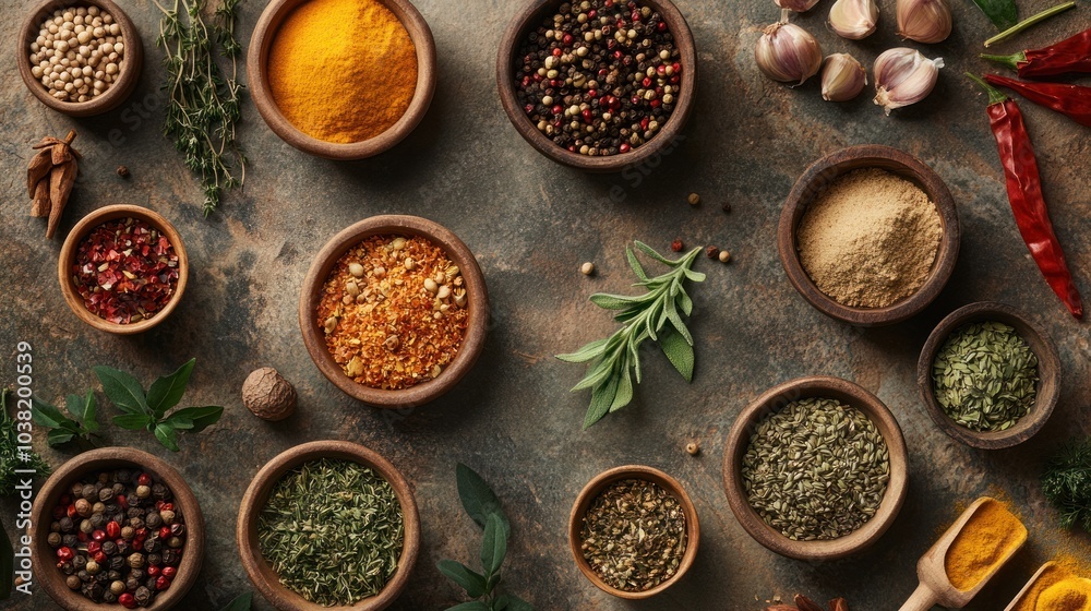 Assortment of Spices and Herbs Assortment of Spices and Herbs