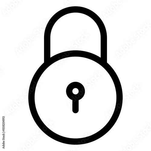 Lock and Unlock Icon for Digital Security, Access Control, and Data Protection