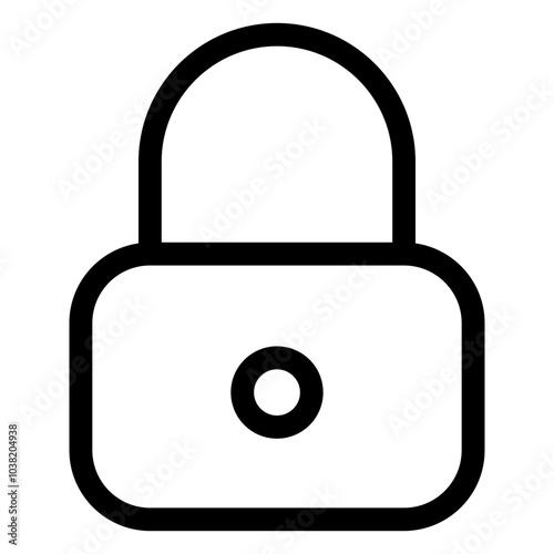 Lock and Unlock Icon for Digital Security, Access Control, and Data Protection