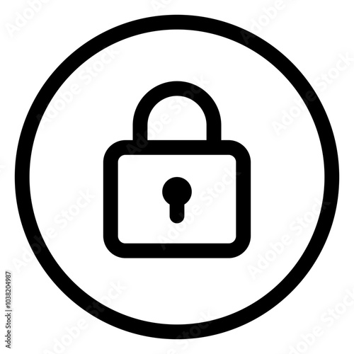 Lock and Unlock Icon for Digital Security, Access Control, and Data Protection