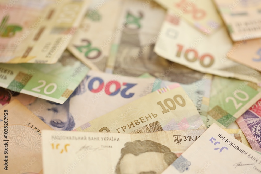 Ukrainian money is one thousand, five hundred and two hundred hryvnias. Ukrainian money is one thousand, five hundred and two hundred hryvnias.