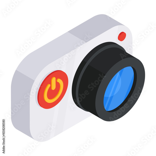 Vector design of camera, photographic equipment

