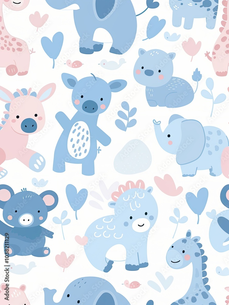 Fototapeta premium Abstract seamless pattern