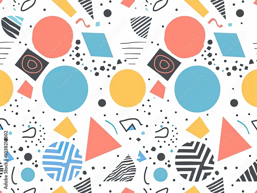 Fototapeta premium Abstract seamless pattern