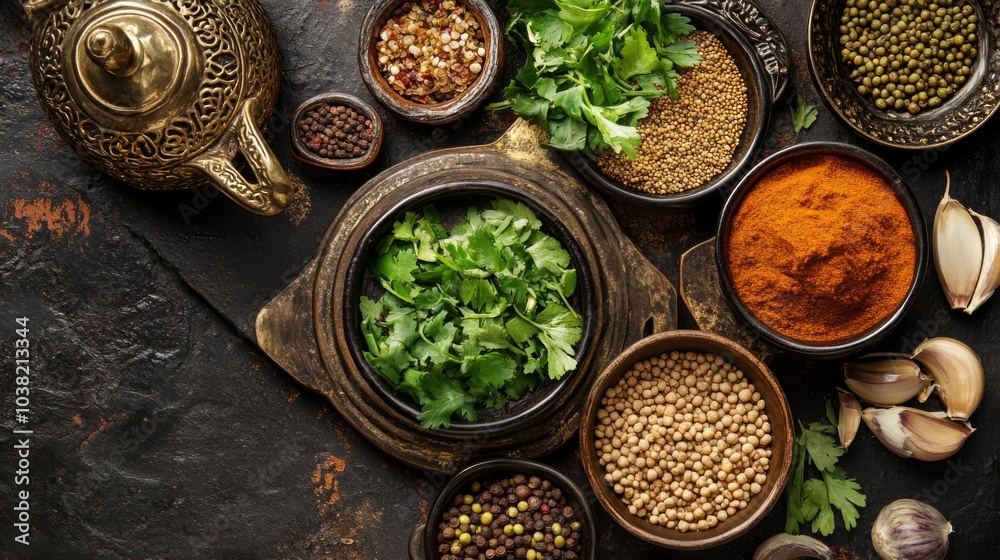 Fresh Eastern Ingredients for Culinary Preparation