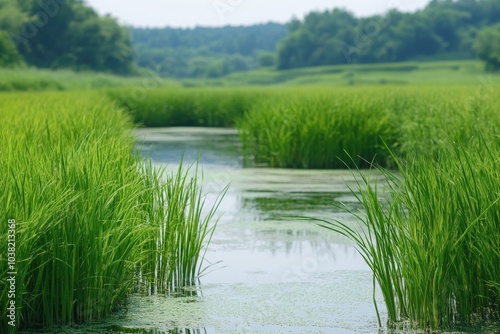 Soft Rush: Common Plant Used in Japan for Tatami Mat Materials photo