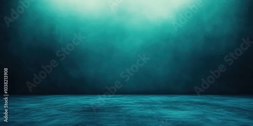 Light Teal Abstract Watercolor Background. Beautiful Blur of Blue Tones in a Blank Studio Backdrop