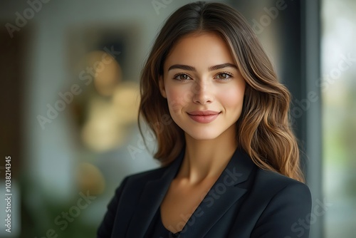 Confident Businesswoman Portrait - Positive and Goal-Oriented Smile