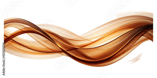 abstract brown wave curve lines designs on white background