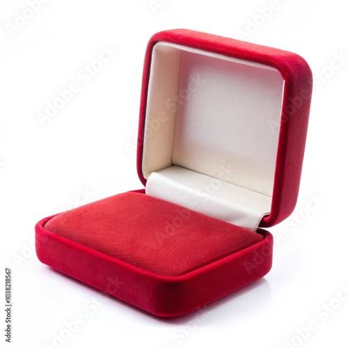 red velvet box isolated