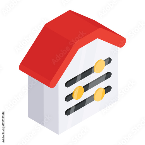 Perfect design icon of home equalizer 

