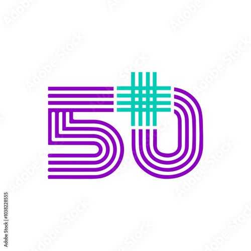 50 year anniversary logo vector eps