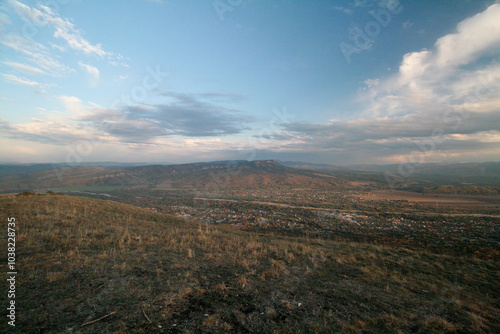 View of the village of Psebai, Russia. photo