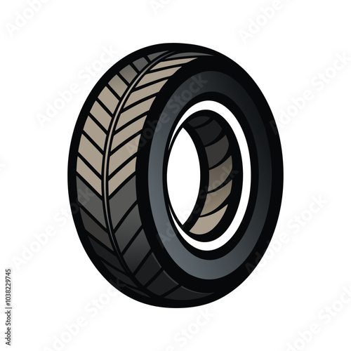 Tire with rim icon vector illustration