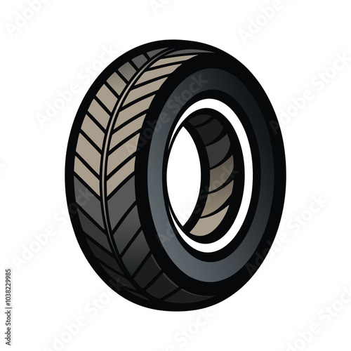 Tire with rim icon vector illustration