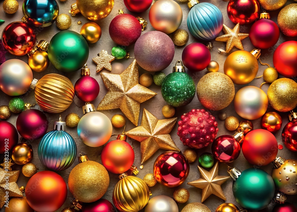 Festive Background with Christmas Ornaments, Decorative Holiday Elements, Vibrant Colors, Cheerful Atmosphere, Perfect for Seasonal Greetings and Celebrations Festive Background with Christmas Ornaments, Decorative Holiday Elements, Vibrant Colors, Cheerful Atmosphere, Perfect for Seasonal Greetings and Celebrations