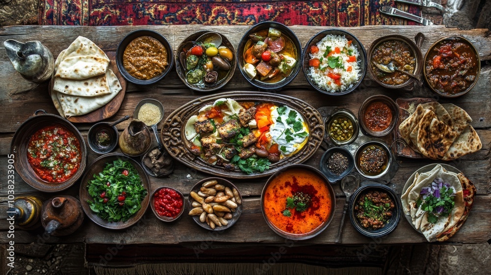 Rustic Middle Eastern Cuisine with Creative Plating Rustic Middle Eastern Cuisine with Creative Plating