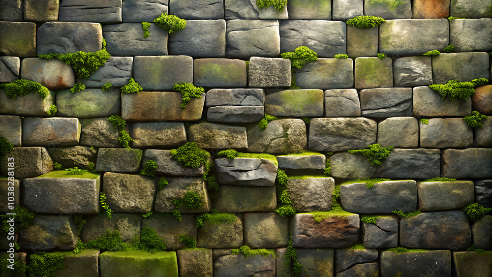 Naklejka premium ancient stone wall background