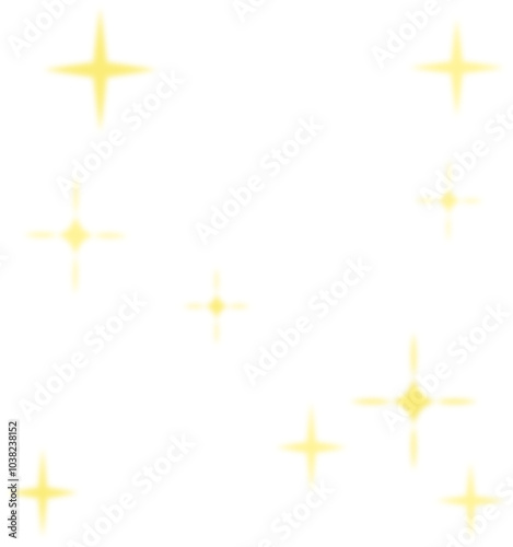 Sparkle Effect Clip Art Vector Illustration