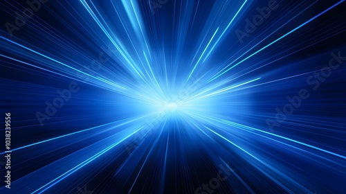  Radial blue light through the tunnel glowing in the darkness for print designs templates, Advertising materials, Email Newsletters, Header webs, e commerce signs retail shopping, advertisement busine