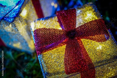 Festive Christmas. Magic and charming street decoration in Germany photo