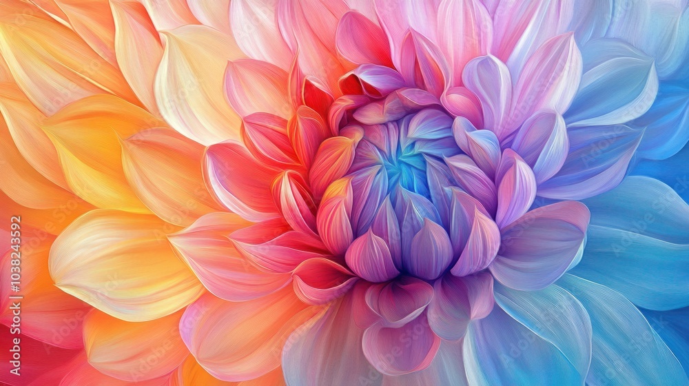 Rainbow Flower Rainbow Flower