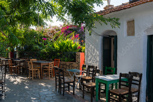 Fototapeta Naklejka Na Ścianę i Meble -  Akamatra village in Ikaria island, Greece