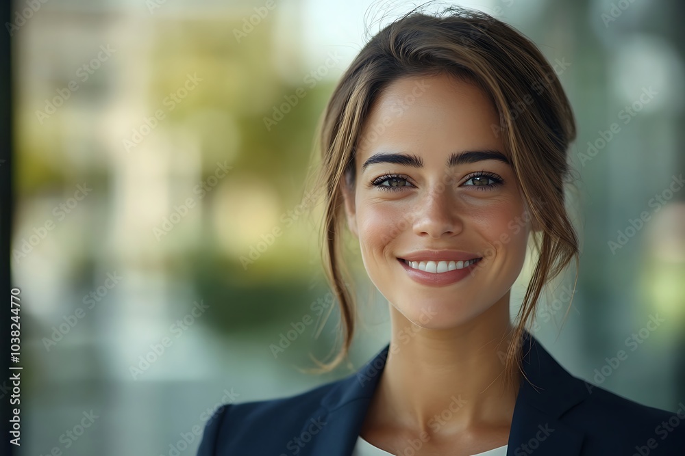 Professional Woman Smiling Headshot - Approachable Corporate Portrait Professional Woman Smiling Headshot - Approachable Corporate Portrait