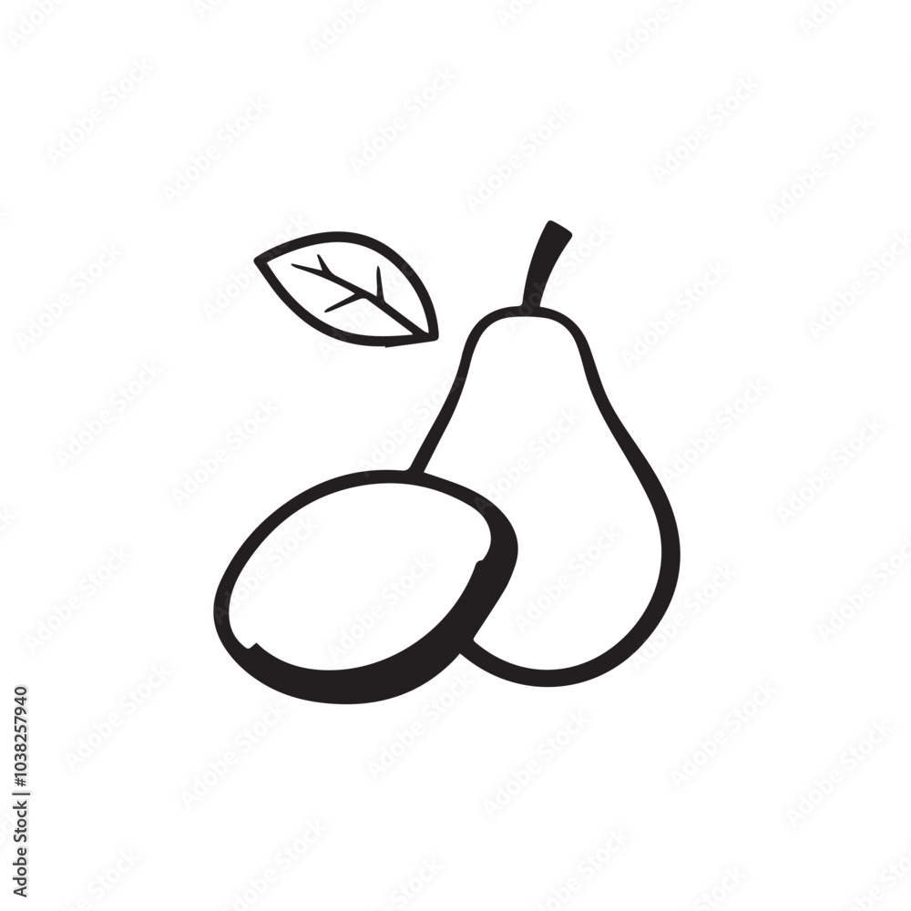 Avocado In cartoon, hand-drawn flat style. image for social media, websites and UI. Isolated 2D vector design in logo, icon, sketch style, simple line vector, single color. AI Generative Art. Avocado In cartoon, hand-drawn flat style. image for social media, websites and UI. Isolated 2D vector design in logo, icon, sketch style, simple line vector, single color. AI Generative Art.