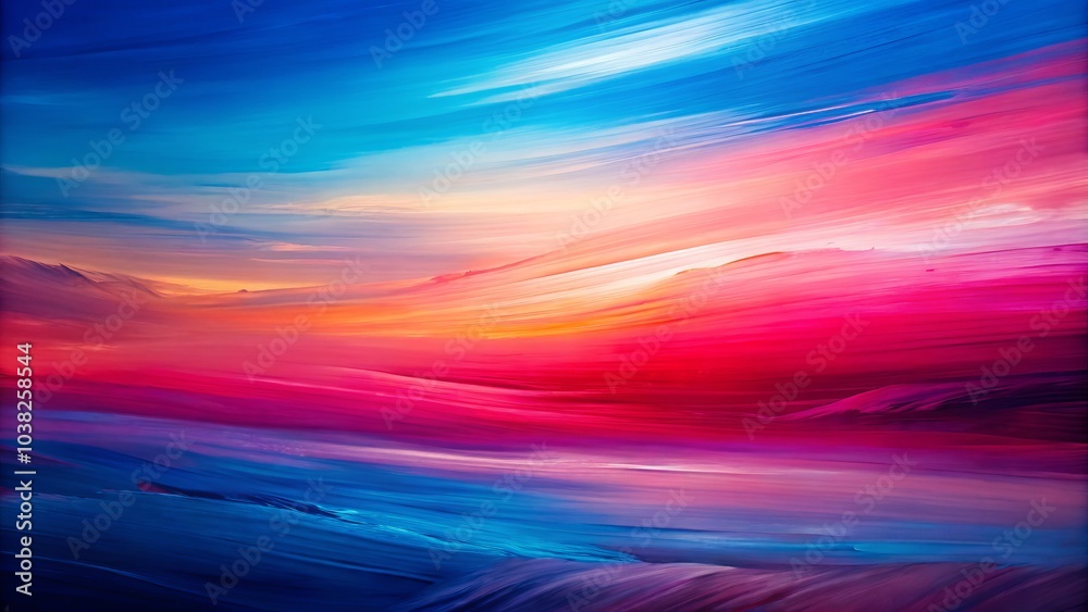 Vibrant Abstract Painting with Gradient of Pinks, Reds, and Blues - Minimalist Photography, Colorful Art, Modern Decor, Wall Art, Abstract Design, Contemporary Aesthetics, Artistic Expression Vibrant Abstract Painting with Gradient of Pinks, Reds, and Blues - Minimalist Photography, Colorful Art, Modern Decor, Wall Art, Abstract Design, Contemporary Aesthetics, Artistic Expression