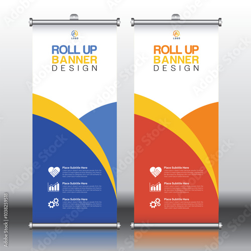 Roll up, roll up banner, rollup banner brochure flyer banner design template vector, roll up design modern x-banner and flag-banner. 850-2000mm rectangle size.
