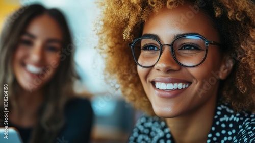 Smiling Woman With Glasses