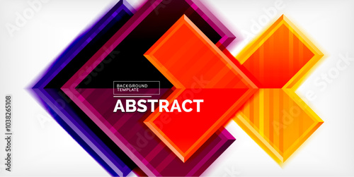 Free Download Arrow symbols created with 3d effects and line texture geometric abstract background - GFXLoad
